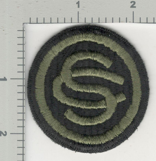 1945 Jeanette Sweet Collection Patch #475 Officers Candidate School Ribbed Weave