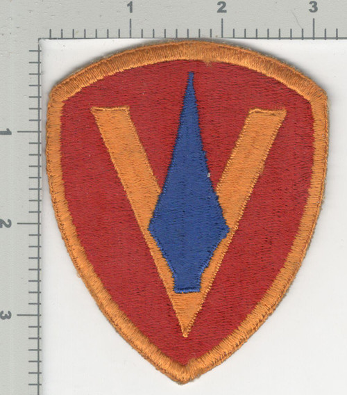 1945 Jeanette Sweet Collection Patch #531 Large 5th Marine Division Gold Border