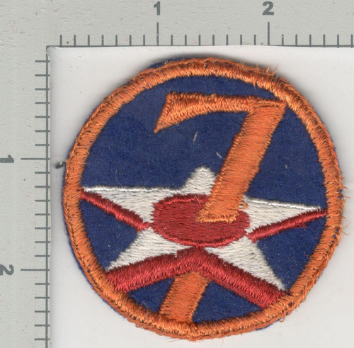 1945 Jeanette Sweet Collection Patch #595 Twill 7th Army Air Force