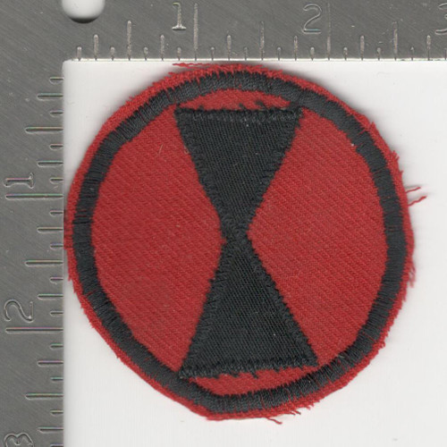 WW 2 / Korea 7th Infantry Division Hand Made Patch Inv# K0432