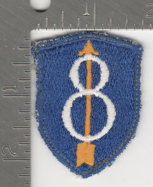 Variation #11 German Made US Army 8th Infantry Division Patch Inv# K0455