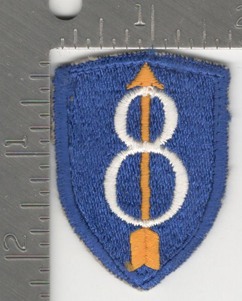 Variation #11 German Made US Army 8th Infantry Division Patch Inv# K0456