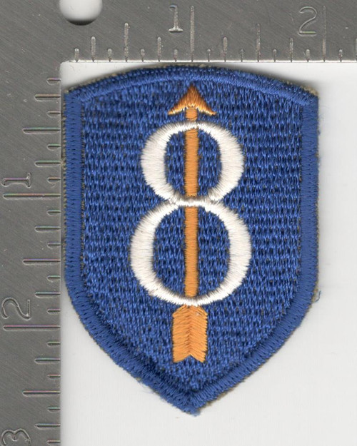 Variation #15 German Made US Army 8th Infantry Division Patch Inv# K0460