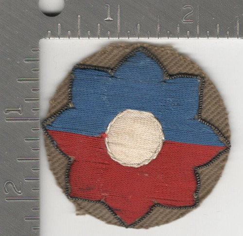 Variation #18 Taylor Made WW 2 US Army 9th Infantry Div Bullion Patch Inv# K0499