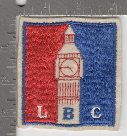 WW 2 US Army London Base Command Wool Patch Inv# K2521