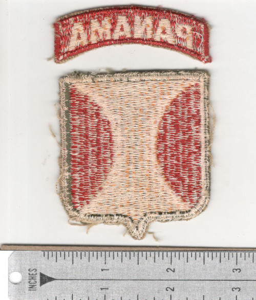 Off Uniform WW 2 US Army Panama Department Patch & Panama Tab Inv# N006