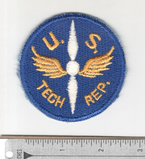 WW 2 US Army Air Force Air Tech Rep Black Back Patch Inv# N417