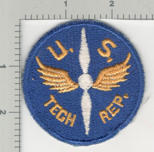 WW 2 US Army Air Force Air Tech Rep Black Back Patch Inv# K4169