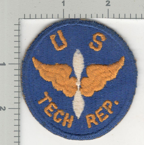 US Made WW 2 US Army Air Force Air Tech Rep Patch Inv# K4170