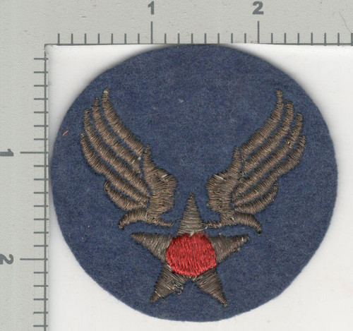 WW2 US Army Air Force Tinsel Bullion Wool Patch Inv# K4198
