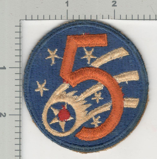 WW 2 US Army 5th Air Force Patch Inv# K4208