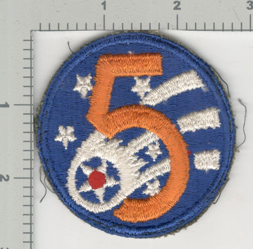 WW 2 US Army 5th Air Force Patch Inv# K4209