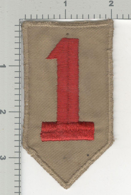 Pre WW 2 US Army 1st Infantry Division Twill Patch Inv# K4017