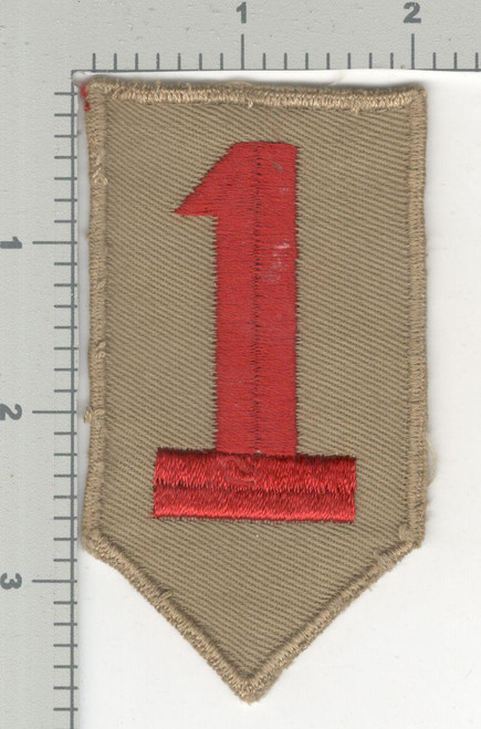 Pre WW 2 US Army 1st Infantry Division Twill Patch Inv# K4018