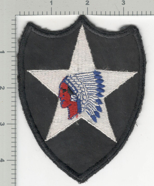 WW 2 US Army 2nd Infantry Division Twill Patch Inv# K4021