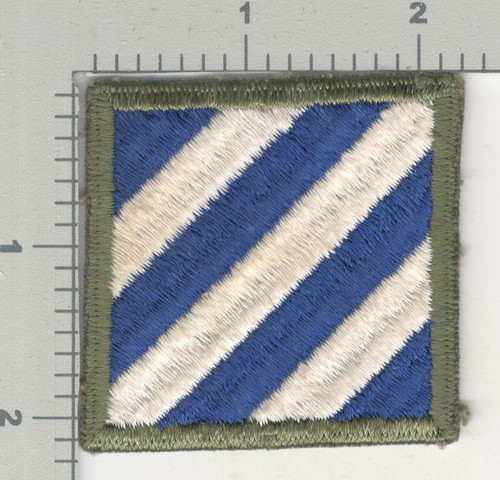 WW 2 US Army 3rd Infantry Division Ribbed Weaved Patch Inv# K4048