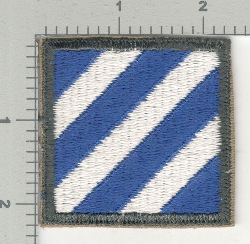 Cut Edge No Glow AG Border US Army 3rd Infantry Division Patch Inv# K4053