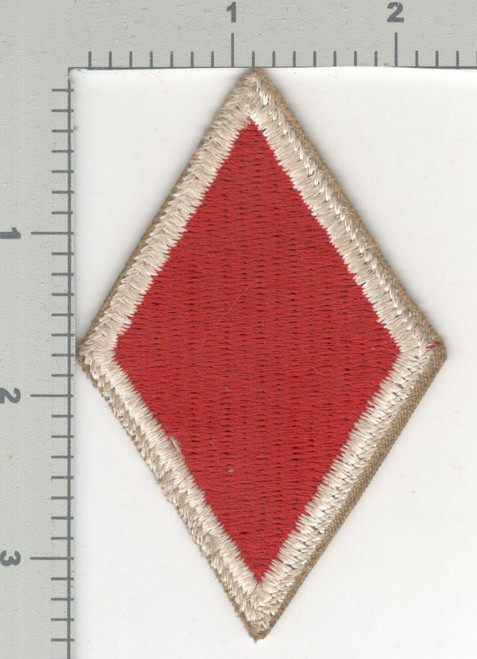 WW 2 US Army 5th Infantry Division White Border Patch Inv# K4059