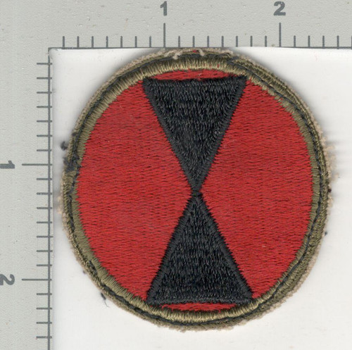 WW 2 US Army 7th Infantry Division Patch Inv# K4083