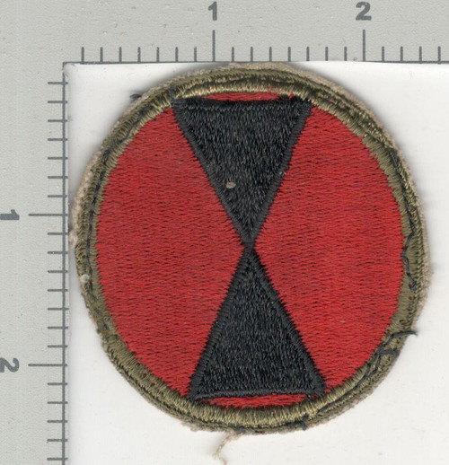 WW 2 US Army 7th Infantry Division Patch Inv# K4085