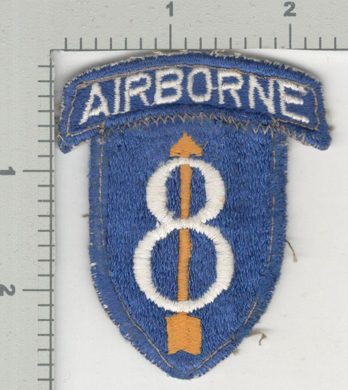 Post WW2 US Army 8th Airborne Division Patch Sewn on Tab Inv# K4088