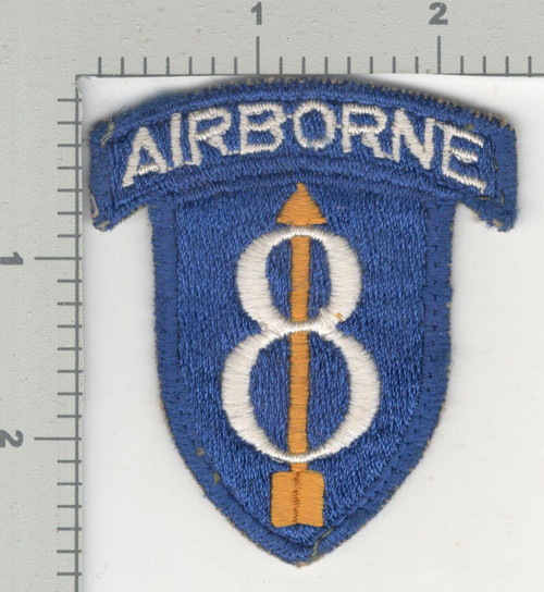 Post WW2 US Army 8th Airborne Division Patch Attached Tab Inv# K4089