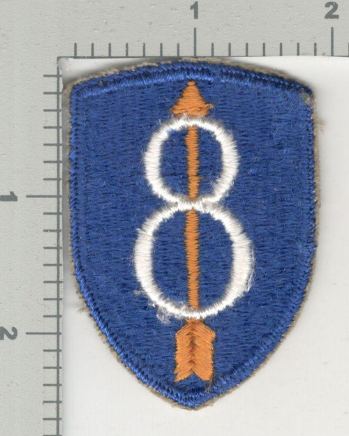 WW 2 US Army 8th Infantry Division Patch Inv# K4100