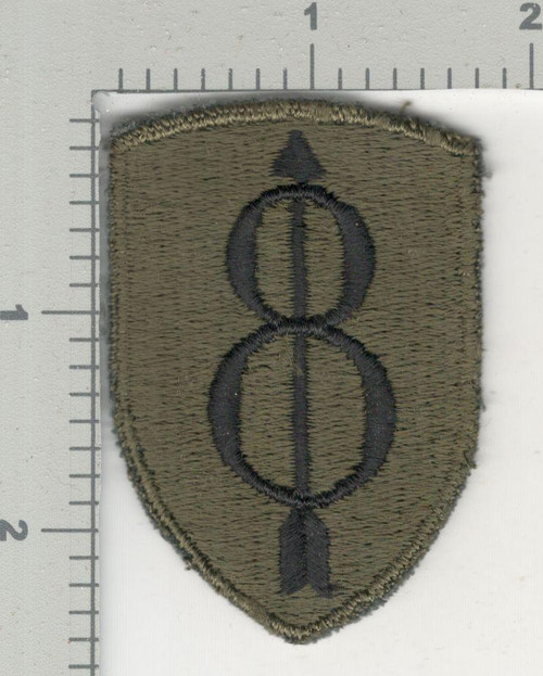 German Made US Army 8th Infantry Division Patch Inv# K4103