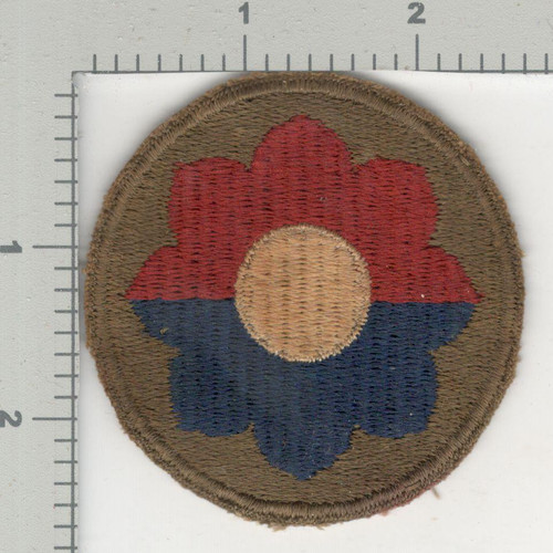 WW 2 US Army 9th Infantry Division Greenback Patch Inv# K4106