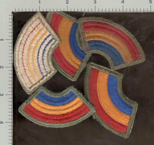 One WW 2 42nd Infantry Division Ribbed Weave Patch
