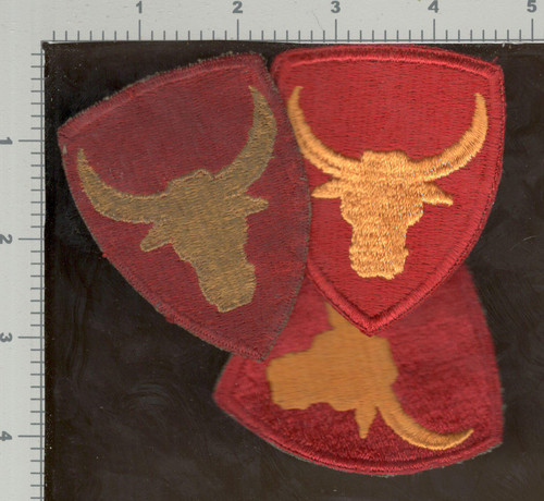 One WW 2 12th Infantry Division Patch Wide Snout