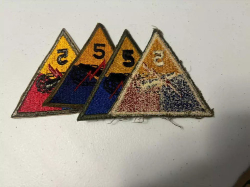 One WW 2 5th Armored Division Patch