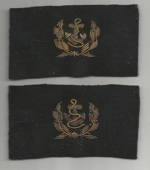 1 Pair of WW 2 USMS Merchant Marine Officers Line Officer Cuff Marks Inv# W408