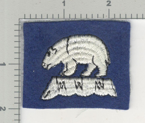 Cut Edge No Glow USMC 1st Brigade Iceland Wool Patch Inv# K4328