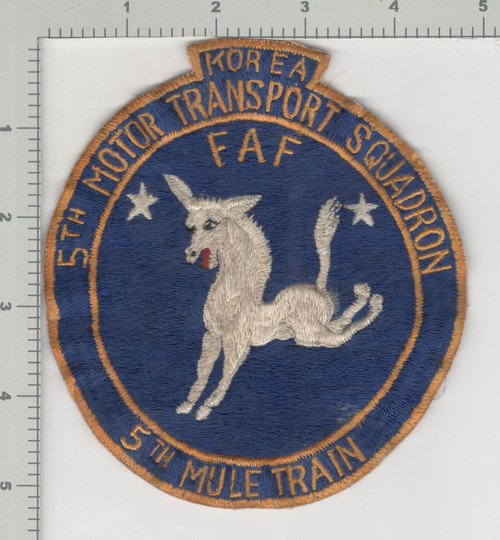 KW 5th Motor Transport Squadron Patch Inv# K4297