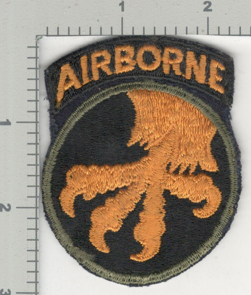 Rarest Of All 17th Airborne Division Black Base Reversed Talon Patch Inv# K4339