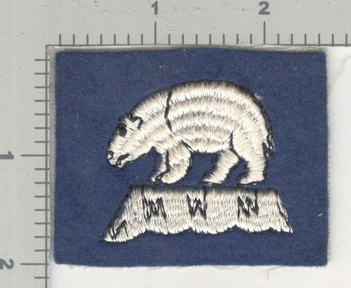 Cut Edge No Glow USMC 1st Brigade Iceland Wool Patch Inv# K4802