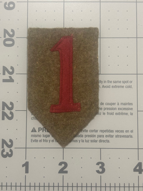 WW 1 to 30's US Army 1st Division Patch Inv# K4931