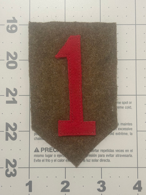 WW 1 to 30's US Army 1st Division Patch Inv# K4932