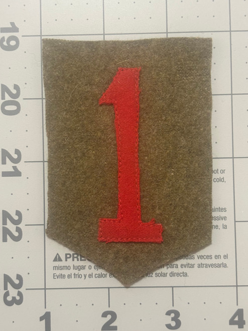 WW 1 to 30's US Army 1st Division Patch Inv# K4933