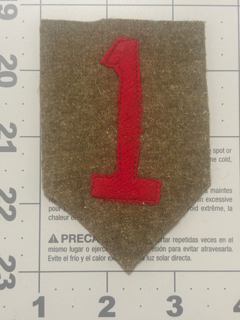 WW 1 to 30's US Army 1st Division Patch Inv# K4940