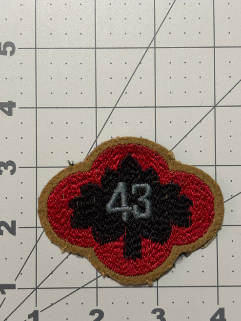 WW 1 US Army 43rd Division Patch Inv# K5509