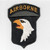 German Made Gold Eye US Army 101st Airborne Division Patch Gray Insert Inv# X161
