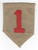 4" WW 1 US Army 1st Division Patch Inv# Q418