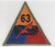 1947 - 50's US Army 63rd Heavy Tank Battalion Patch Inv# R946