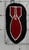 WW 2 US Army Bomb Disposal White Outlined Bomb Patch Inv# K9035