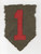 WW 1 US Army AEF 1st Division 3-1/4" X 2-1/8" Patch Inv# Q496