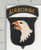 WW2 US Army 101st Airborne Division White Tongue Patch & Tab Inv# K2990
