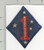 WW 2 USMC 1st Marine Division Twill Patch Inv# K3204