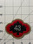 WW 1 US Army 43rd Division Fat Numbers Patch Inv# K5505